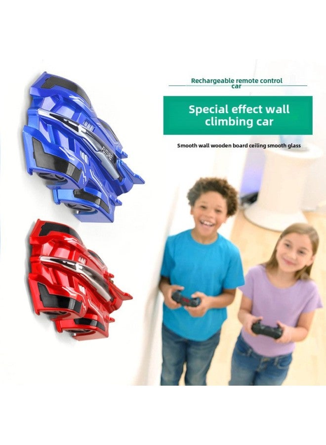 Remote Control Car Wall Climbing Car Toy Boys Children Lights Stunt Car 6 Rechargeable Electric 4 Climbing 5 Years Old-Color:9920C Stunt Red - Image 4