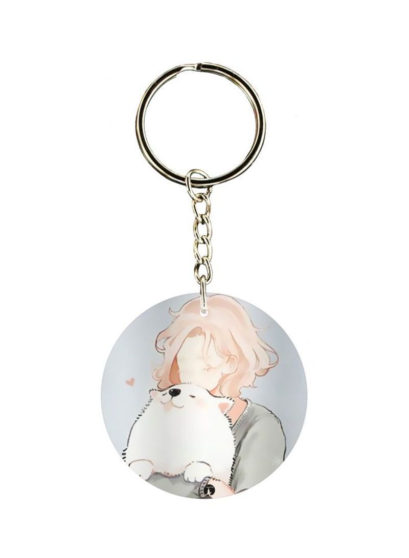 RKN Printed Plastic Keychain