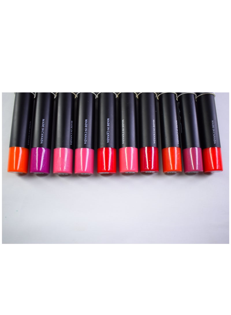 Attractive Modern Lipstick MultiColour Collection For Girls 10 Colours - Image 3