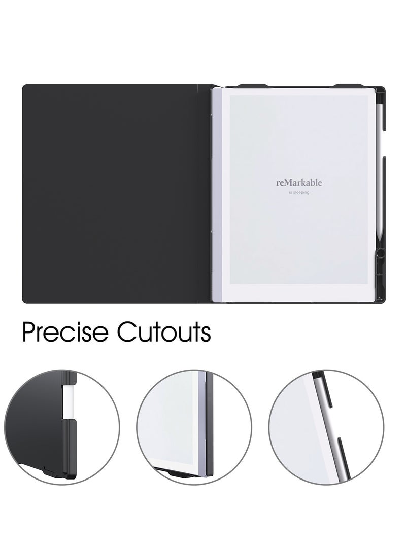 My Choice Folding Case Cover with Pen Slot for Remarkable 2 10.3"- Black - Image 3