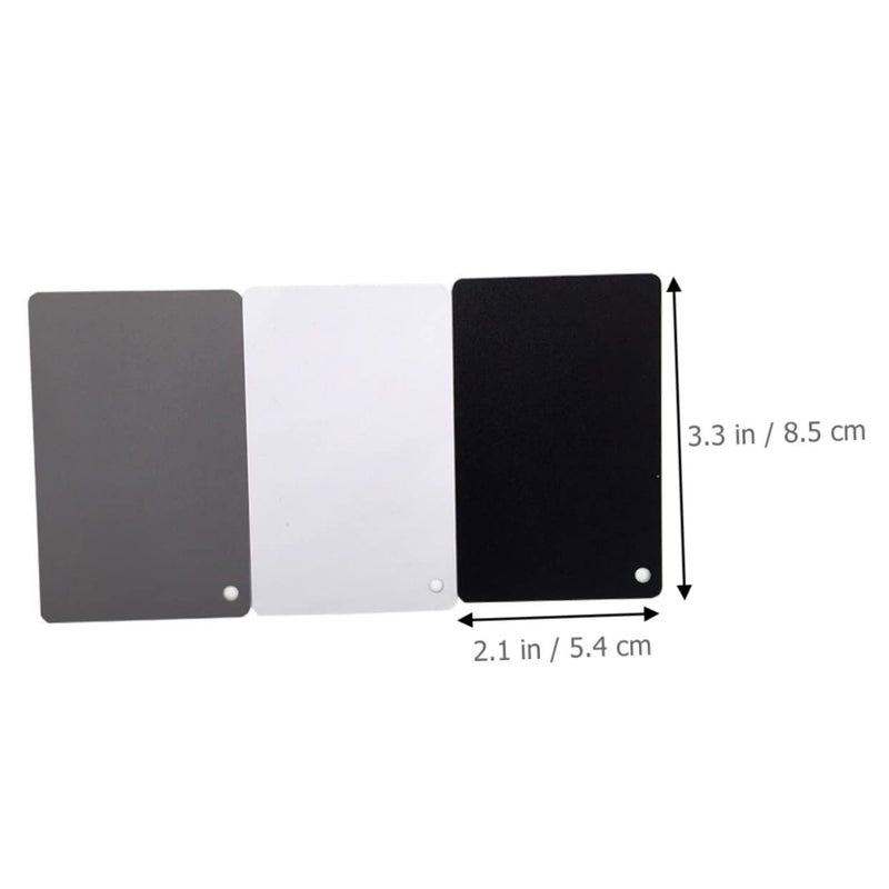 2 Pcs White Balance Card Set For Photography With Neck Strap Accurate Exposure And Color Correction Sliver - Image 5