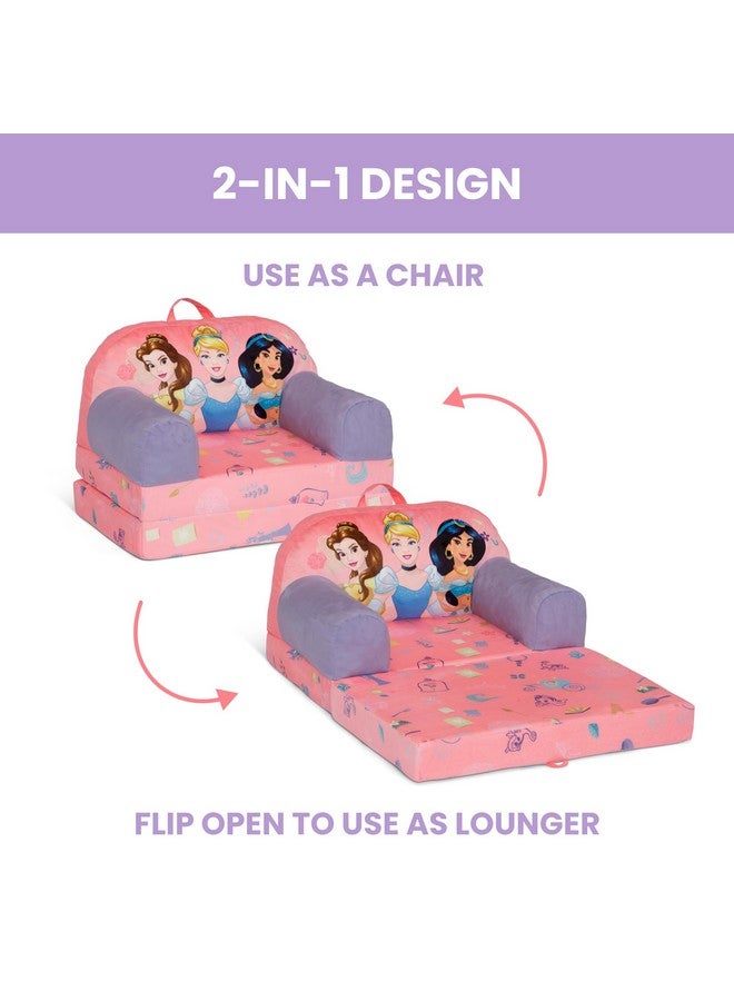 Delta Children - Disney Princess Cozee Buddy Flip-Out Kids Chair, Pink - Image 3