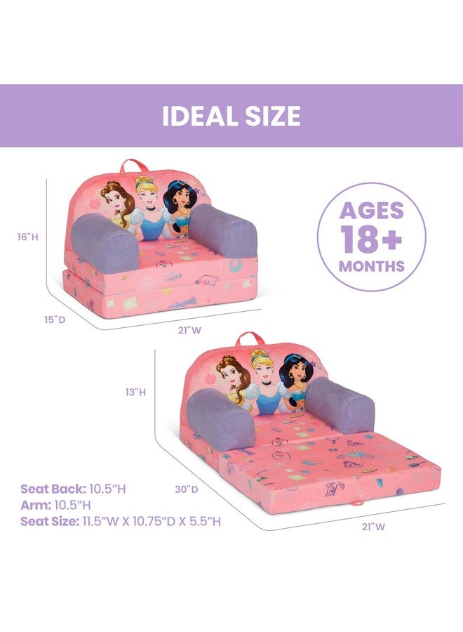 Delta Children - Disney Princess Cozee Buddy Flip-Out Kids Chair, Pink - Image 5