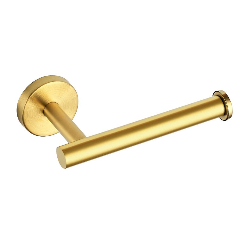 JOY DECOR 1 Pack Toilet Roll Holder Stand - Gold SUS304 Stainless Steel  Rustproof Toilet Paper Holder Tissue Holder for Kitchen Washroom Wall Mount Bathroom Tissue Holder - Image 1