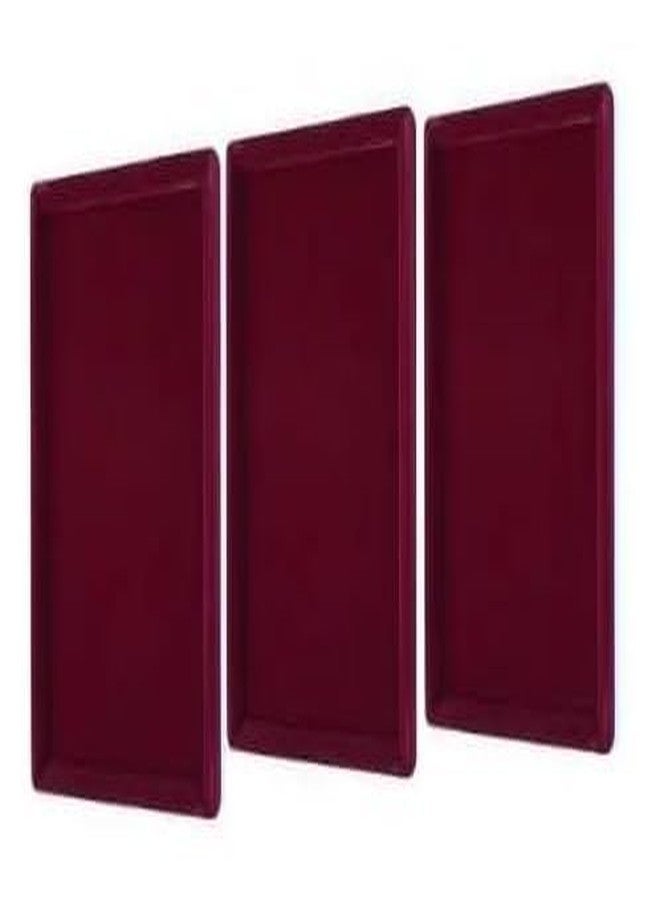 SENTONI Velvet Jewellery Finding Beading Tray Finding Display Organiser Perfect for Showcasing Rings Earrings Necklaces and Bracelets Jewellery Cosmetic Organizer Tray 10x14 (Maroon, Pack of 1) - Image 5