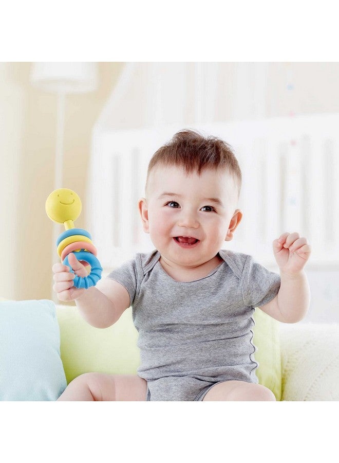 Hape Rattling Rings Teether ; Movable Teething & Rattle Shake Toy For Babies Soft Colors L 5.5 W 1.8 H 2.1 Inch - Image 5