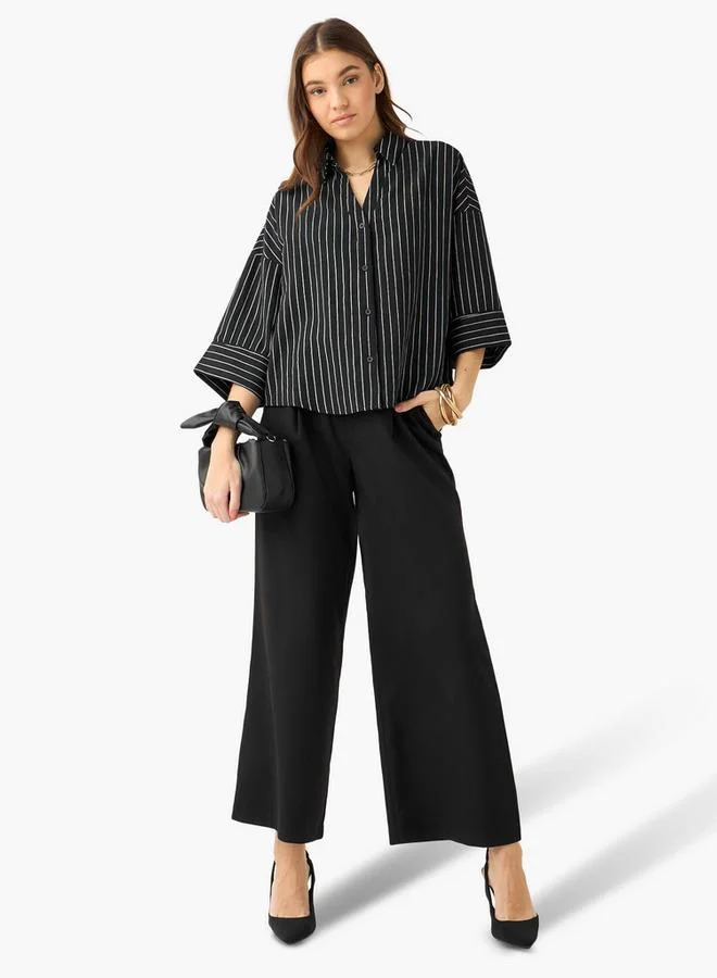 Splash FAV Boxy Shirt with Stripes