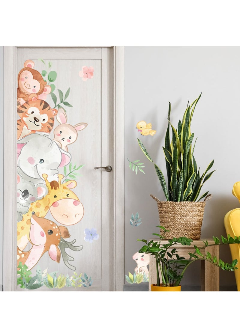 Bluejw ملصقات حائط حيوانات كرتونية مثالية لغرف نوم الأطفال ورياض الأطفال - Image 4