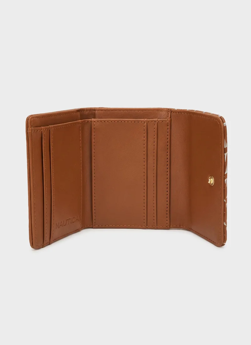 NAUTICA  ELLA Tri-Fold Monogram Wallet for Women | Best Price UAE