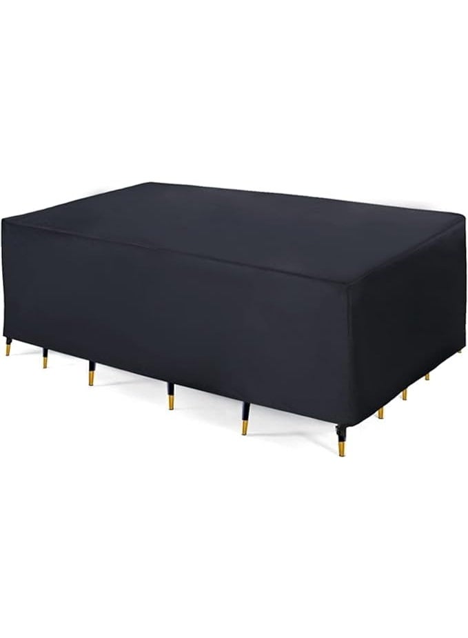 Garden Furniture Cover for Garden Furniture Waterproof Anti-UV Tarpaulin Protective Cover Winterproof Table for Garden Tables Patio Furniture (250 x 210 x 90 cm) - Image 1