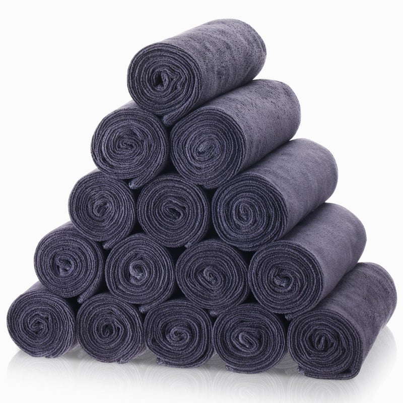 Panelee 24 36 Packs of Bleach Proof Towels Microfiber Absorbent Bleach Resistant Salon Hand Towels for Gym  Bath  Spa  Shaving  Shampoo  Home Hair Drying (Gray 14 x 29 Inch) - Image 4