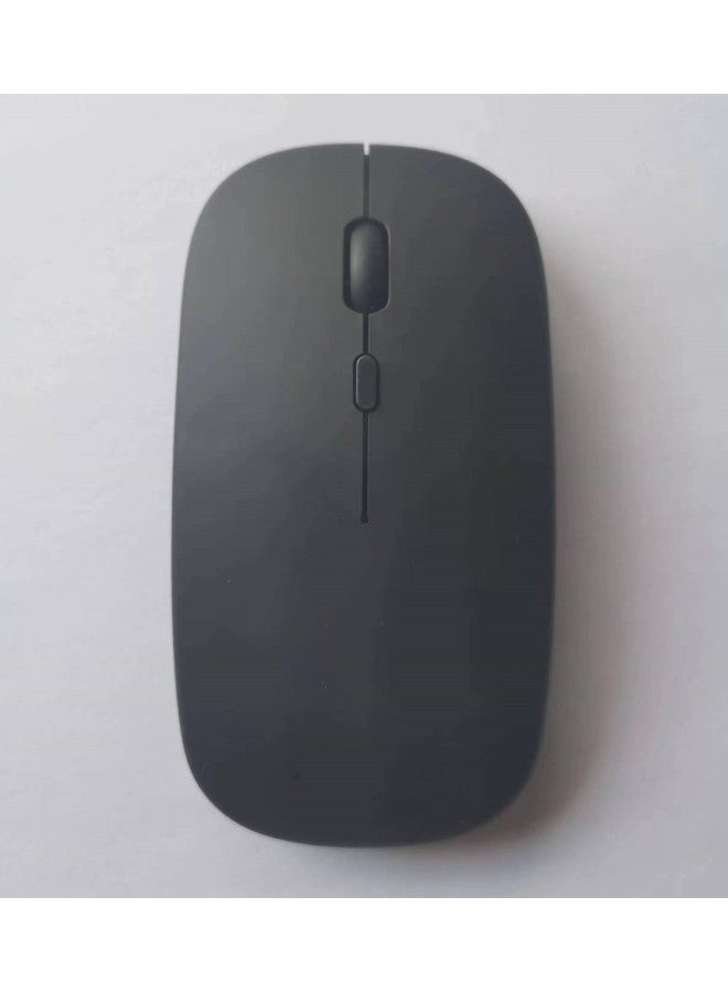 Bluetooth Dual-mode Wireless Mouse Charging Silent Power Display Office Gaming Glowing Mouse For Digital Computer Use-Color:Bluetooth Dual-mode Luminous Enhanced Version-matte Black - Image 1