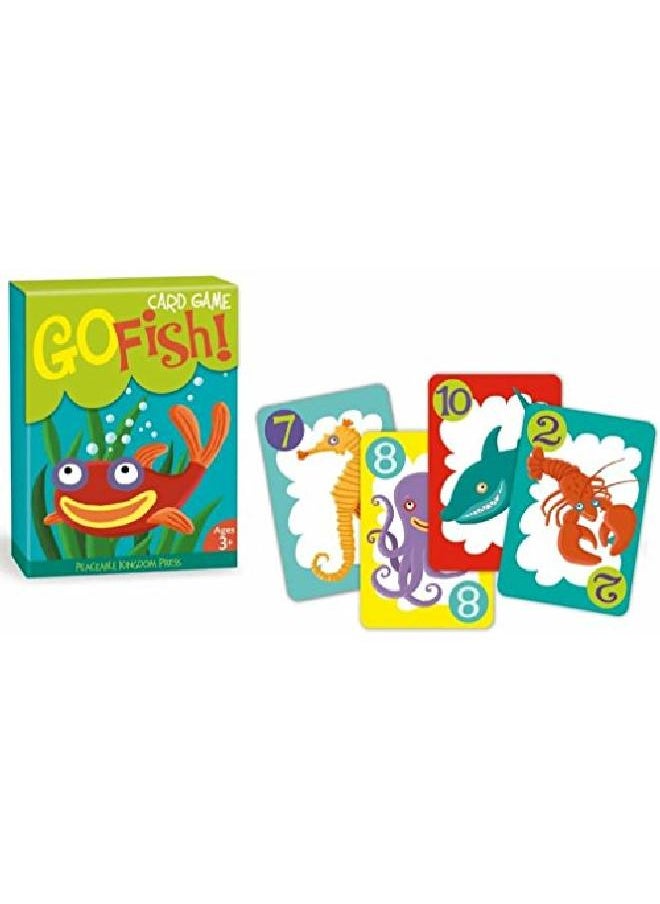 Peaceable Kingdom - لعبة بطاقات كلاسيكية للأطفال من Go Fish، 48 بطاقة مع صندوق هدايا - Image 1
