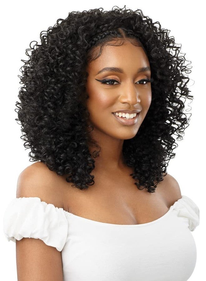 Outre 13x2 Hand Tied Lace Frontal Wig - HALO STITCH BRAID 18" (DR4 Golden Honey Blonde) - Image 3