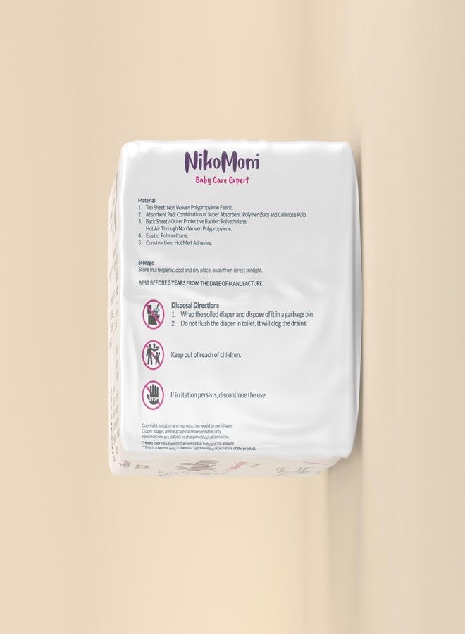 NikoMom Tape Diaper Premie Baby (PB) Upto 150ml storage capacity for Babies Weighing upto 2.5 Kg Pack of 14 Diapers Easy to Wear and Remove Ultra Soft & Dry, Breathable All-Night Protection Value Pack - Image 3