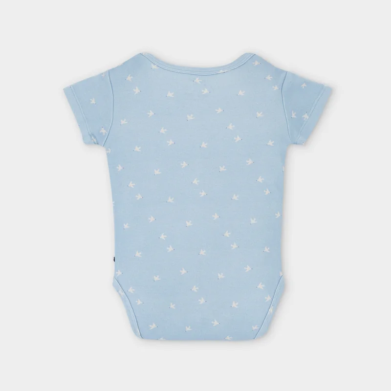 myko kids Panda Short Sleeve Bodysuit