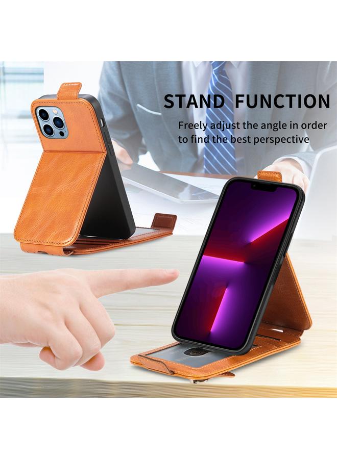 S-TOP Case For iPhone 13 Pro Max Zipper Wallet Vertical Flip Leather Phone Case - Image 5