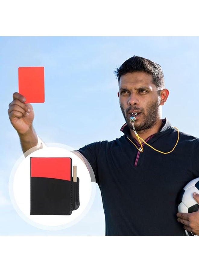 مجموعات بطاقات حكم كرة القدم LIOOBO 2 مجموعة من بطاقات الحكم الأحمر والأصفر بطاقات كرة القدم إكسسوارات المدرب - Image 5