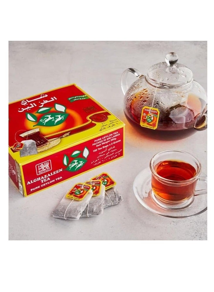 ALGHAZALEEN TEA BAGS RED 100PCS  - Image 2