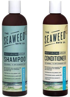 The Seaweed Bath Co. Moisturizing Unscented Argan Shampoo And Conditioner Value Pack  - Image 2