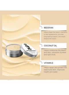 WoodSleep Bare Beard Butter with Beeswax, Argan & Coconut, Styles, Strengthens & Softens Beards  and Mustaches for Men  - Image 4