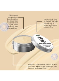 WoodSleep Bare Beard Butter with Beeswax, Argan & Coconut, Styles, Strengthens & Softens Beards  and Mustaches for Men  - Image 5