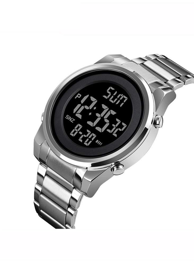 Sanda Luxury Men's Sports Electronic Watch Multi functional Waterproof Display Stainless Steel Strap Men's Electronic Watch - Image 2