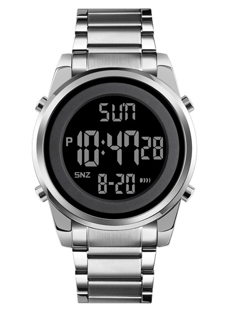 ساندا ساعة إلكترونية رياضية فاخرة للرجال متعددة الوظائف مقاومة للماء بسوار من الفولاذ المقاوم للصدأ ساعة إلكترونية للرجال - Image 1