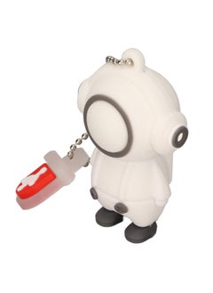 Thoraya PVC Music Man Cartoon USB Flash Drive Car High Speed USB Flash Drive White 32G  - Image 4