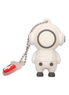 Thoraya PVC Music Man Cartoon USB Flash Drive Car High Speed USB Flash Drive White 32G  - Image 1