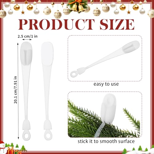 Fiada 12 Pcs Christmas Garland Hanger for Mantle Cord Bundlers Cord Organizer for Appliances, Self Adhesive Kitchen Sticky Silicone Holder Organizer for Christmas Wreath Fireplace(Clear) - Image 3