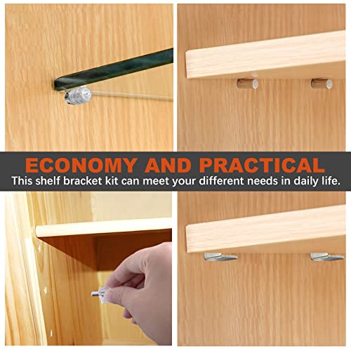 Tanstic 221Pcs 8 Styles Shelf Pins Kit - Shelf Support Pegs for Kitchen Cabinet & Bookshelf Shelves - Image 5