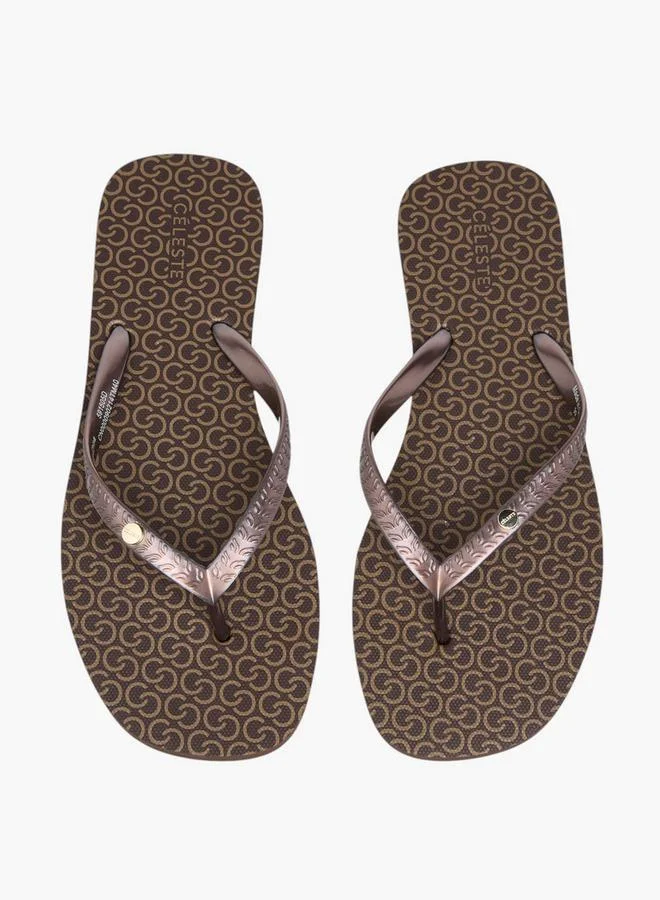 سيليست شباشب نسائية بطبعة شعار