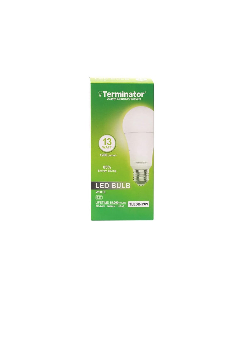 Terminator LED Bulb 13W White E-27 TLEDB 13W ESMA Approved Terminator - Image 1