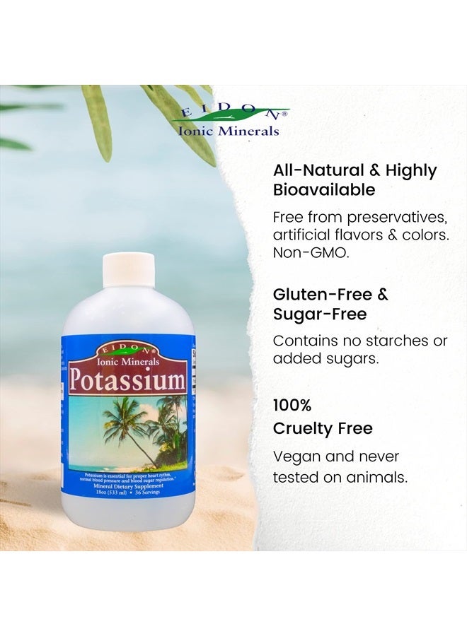 Eidon Ionic Minerals Liquid Potassium Supplement - Potassium Chloride Drops, Essential Electrolyte for Cell Function, Bioavailable Ionic Minerals, All Natural, No-Preservatives or Additives - 18 oz - Image 5