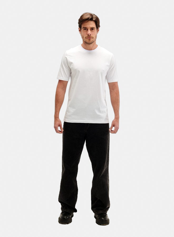 Essentials, Regular fit t shirt for men and women white - Image 1