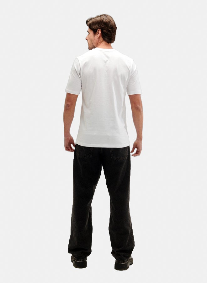 Essentials, Regular fit t shirt for men and women white - Image 3