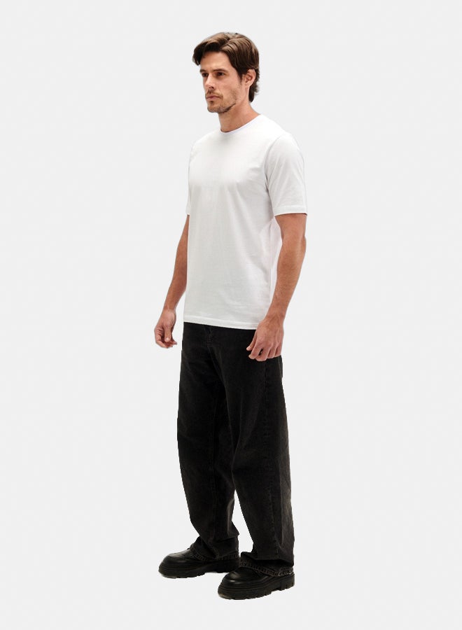 Essentials, Regular fit t shirt for men and women white - Image 2