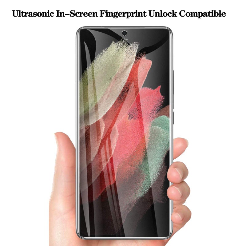 LYWHL 2 Pack for Galaxy S21 Ultra Privacy Screen Protector, Anti-Spy Full Adhesive Coverage Film for Samsung Galaxy S21 Ultra, [Ultrasonic Fingerprint Compatible] Easy Installation - Image 3