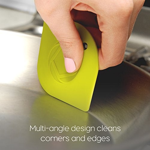 Full Circle منظف أواني الحديد الزهر من فول سيركل، مكشطة مقلاة، بيضاء - Image 3