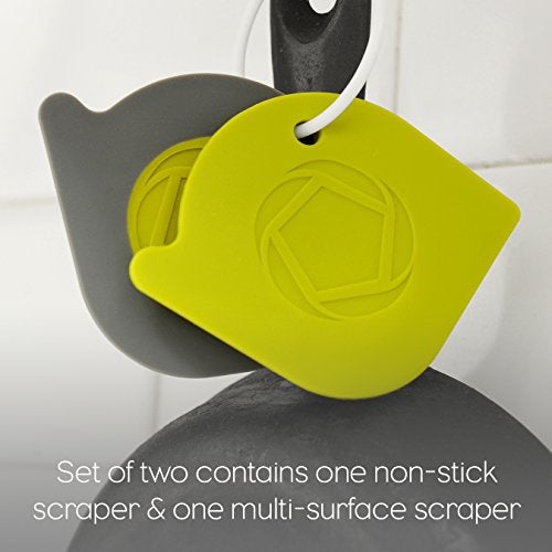 Full Circle منظف أواني الحديد الزهر من فول سيركل، مكشطة مقلاة، بيضاء - Image 2