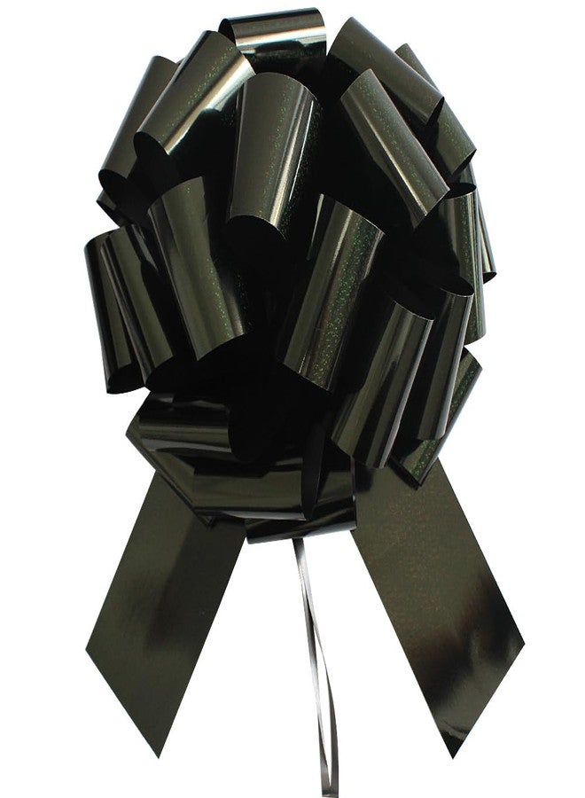 HQJAXJ 1Pc Giant Pull Bows,16 Inch Giant Car Bow Large Gift Bow Large Christmas Gift Refrigerator New House Bicycle and Party Decoration Giant Gift Packaging Bow (Black) - Image 1