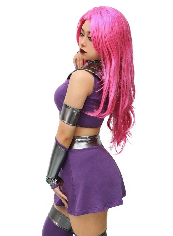 C-ZOFEK US Size Purple Dress Cosplay Costume Halloween Outfit with Stockings (Medium) - Image 2