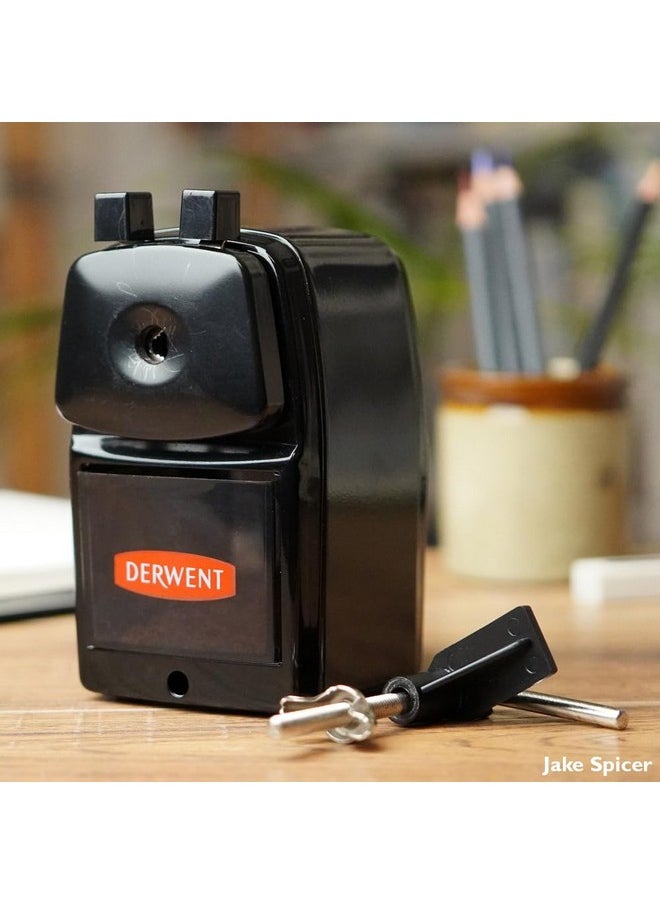 Derwent - Super Point Manual Helical Pencil Sharpener (2302001) Black 1 Count (Pack Of 1) - Image 1