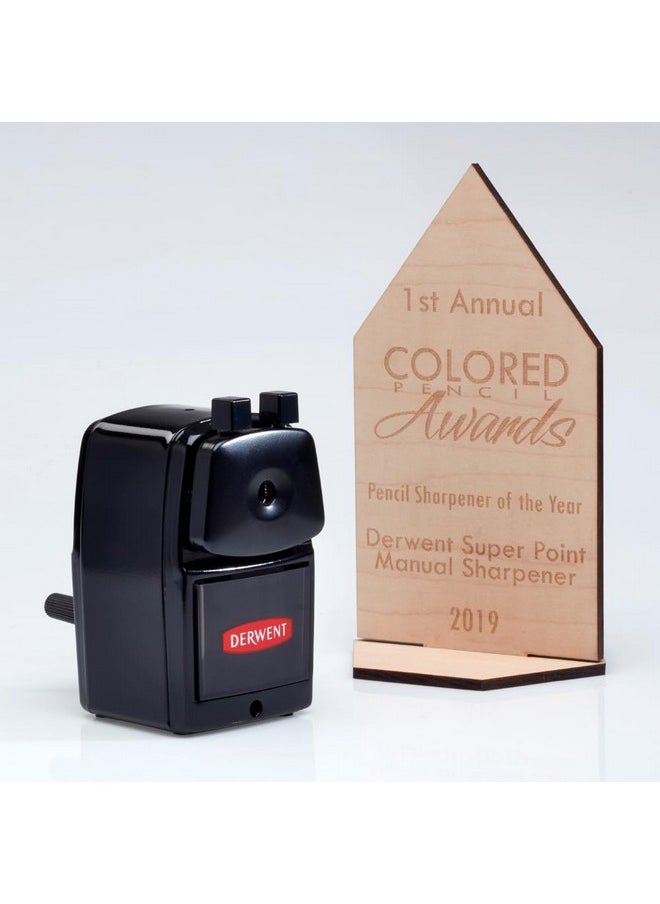 Derwent - Super Point Manual Helical Pencil Sharpener (2302001) Black 1 Count (Pack Of 1) - Image 1