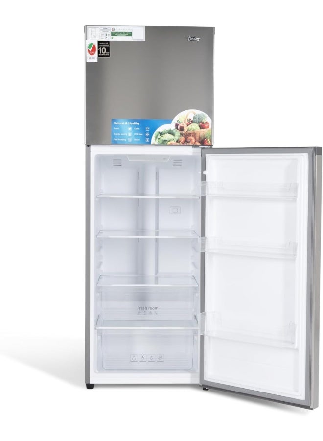 Terim Top Mount Refrigerator TERR470SS, 470L Gross Capacity, No Frost, Inverter Compressor, Multi-Air Flow, Adjustable Glass Shelves, Inox Finish - Image 2