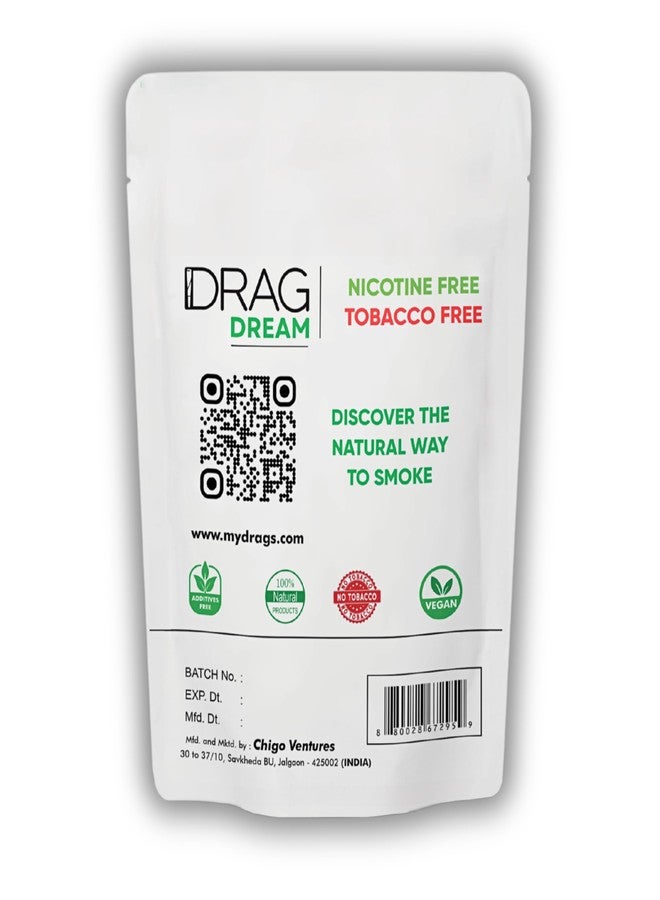 Drag Herbal Smoking Blend (Blend of Exotic Flowers and Herbs) 30grams (1 oz) (Dream) - Mix of Mugwort and Peppermint - Image 2