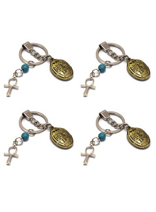 4 pieces Burnt Yellow with ankh key