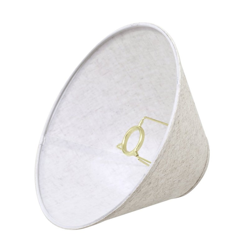 Aspen Creative 58703 Transitional Hardback Empire Shape UNO Construction Lamp Shade in Beige, 11" Wide (4" x 11" x 7") - Image 3