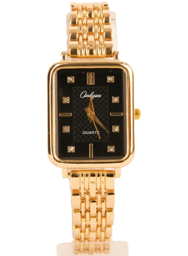 Onlyou Women’s Casual Watch, Black Dial, Stainless Steel Material - Image 2